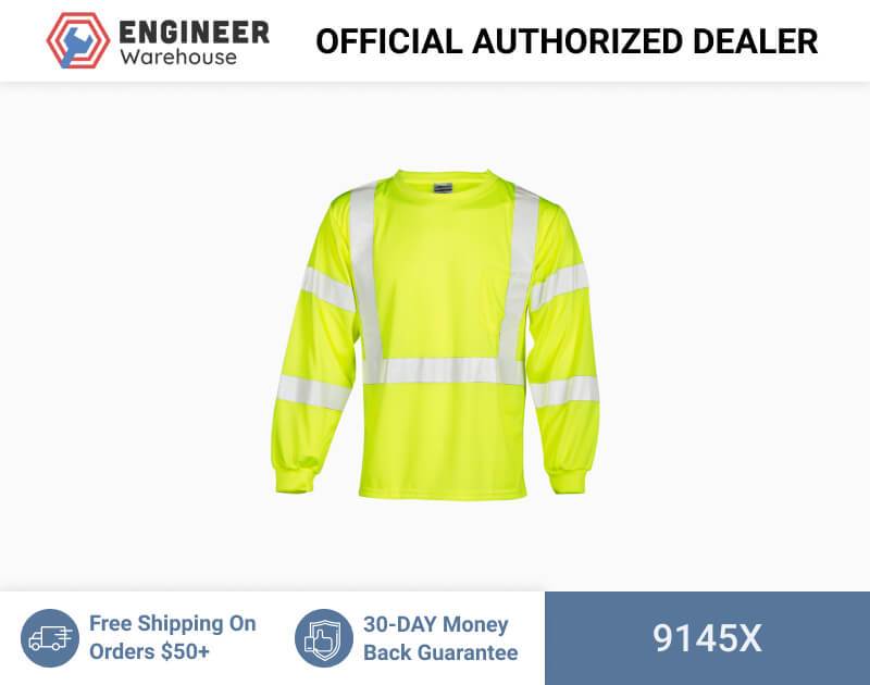 ML Kishigo Class 2 & Class 3 T-Shirts Long Sleeve Class 3 T-Shirt – Economy – XLarge –  Lime – 9145X Online now