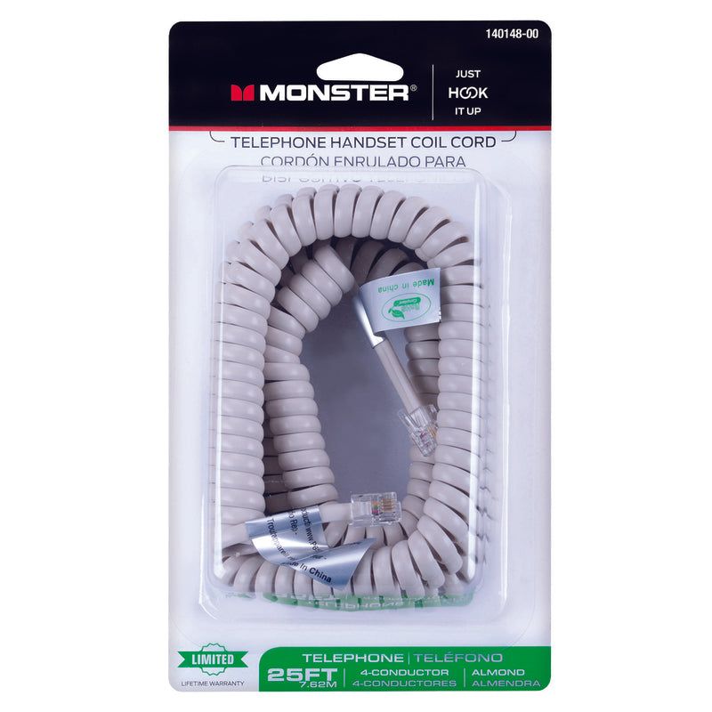 CORD HANDSET 25′ ALMOND Fashion