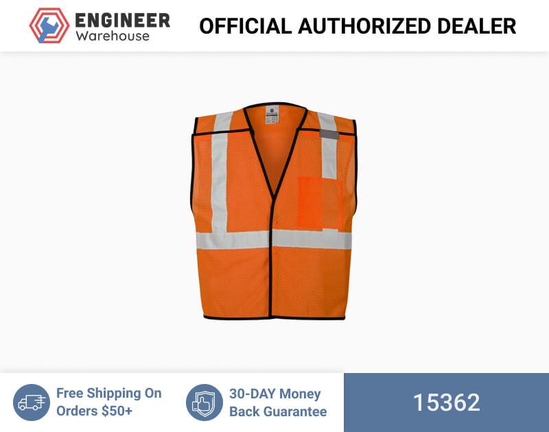 ML Kishigo Breakaway Vests Single Pocket Breakaway Vest- Economy – 2XLarge-3XLarge –  Lime – 15362 Hot on Sale