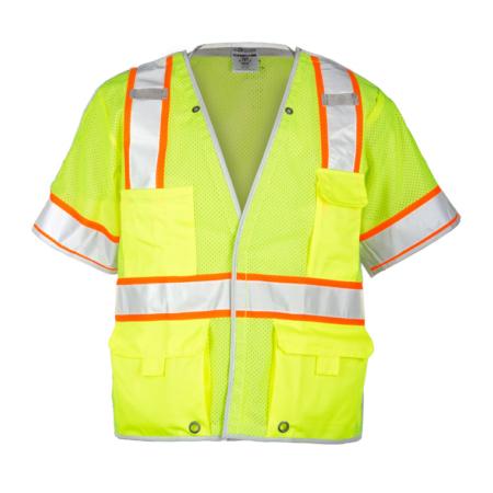 ML Kishigo Breakaway Vests Premium Brilliant Series Breakaway Class 3 Vest – Medium –  Lime – 1552BM Online Hot Sale