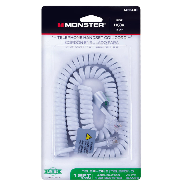CORD HANDSET 12′ WHITE Hot on Sale