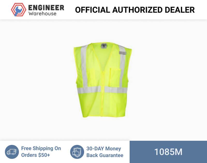 ML Kishigo Class 2 3-Pocket Zipper Mesh Vest Medium (Lime) – 1085M Online now