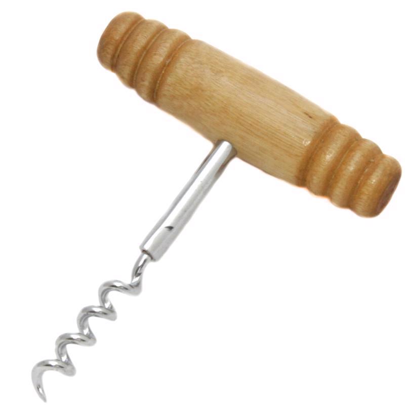CORKSCREW WOOD HANDLE Online now