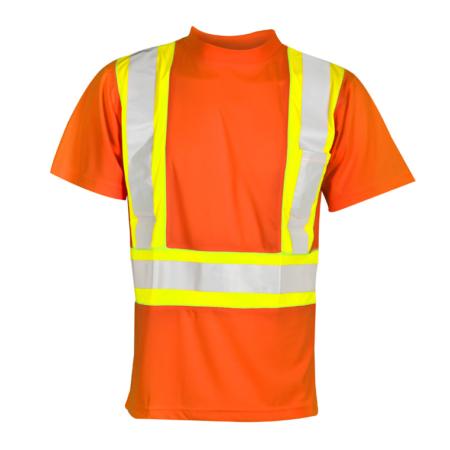 ML Kishigo Class 2 T-Shirts Flat Stitch Panels Class 2 T-Shirt – 2XLarge –  Orange – 91212 on Sale