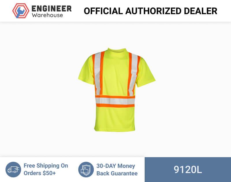 ML Kishigo Class 2 T-Shirts Flat Stitch Panels Class 2 T-Shirt – Large –  Lime – 9120L Online now