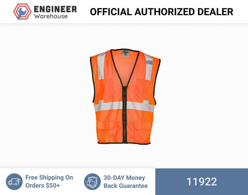 ML Kishigo Class 2 Vests 6 Pocket Mesh Vest – Economy – 2XLarge-3XLarge –  Orange – 11922 Supply