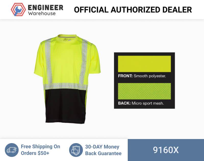 ML Kishigo Class 2 T-Shirts Premium Brilliant Series High Performance Class 2 T-Shirt – XLarge –  Lime – 9160X Supply
