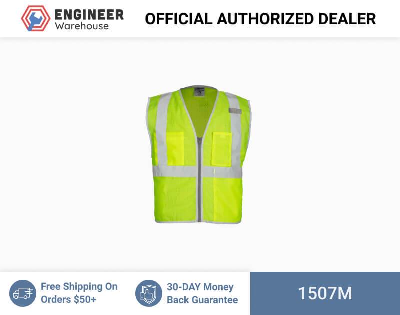 ML Kishigo Class 2 Vests Brilliant Series 3 Pocket Zipper Mesh Vest – Medium –  Lime – 1507M Online Hot Sale