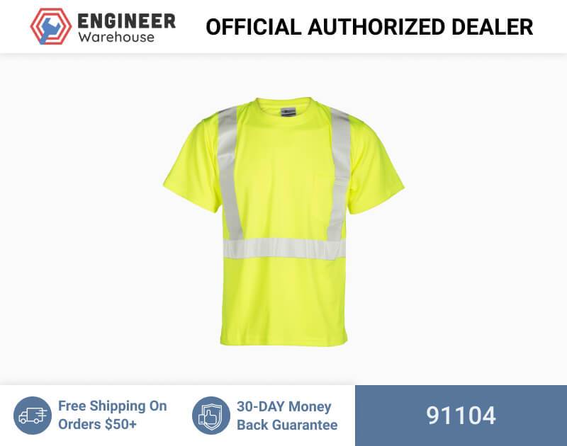 ML Kishigo Class 2 T-Shirts Short Sleeve Class 2 T-Shirt – Economy – 4XLarge –  Lime – 91104 Discount