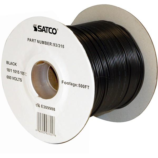 BLACK 18/1 UL 1015 500 FT on Sale