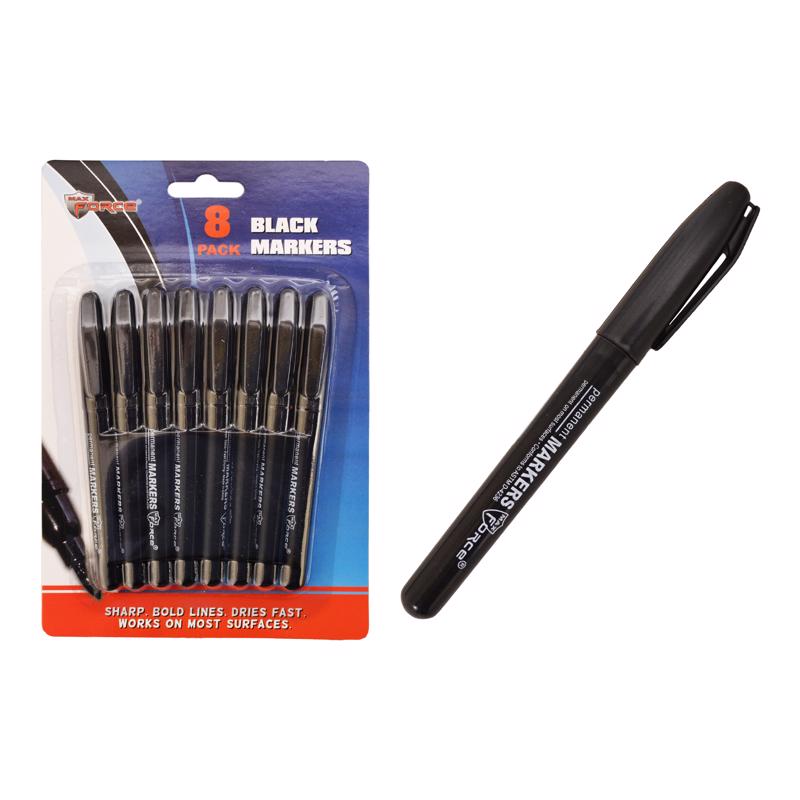 BLACK MARKERS 8PK Sale