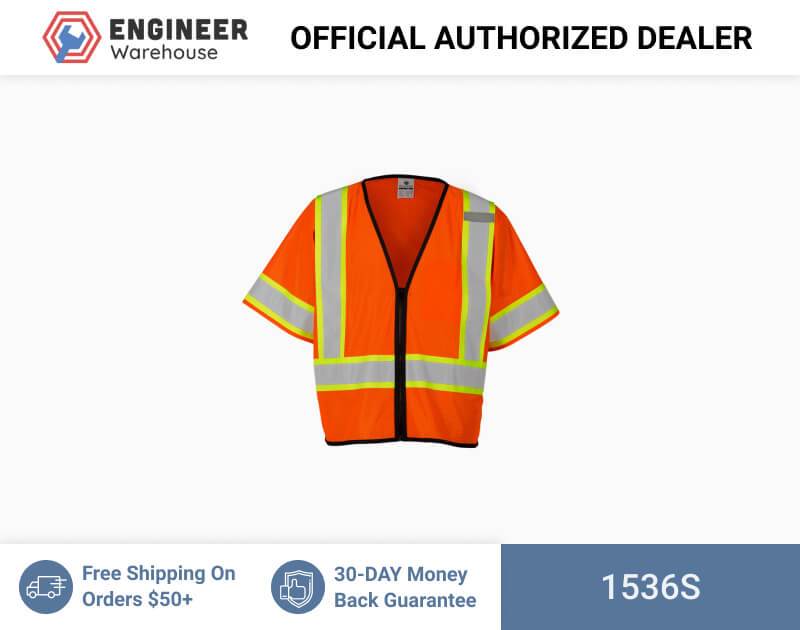 ML Kishigo Class 3 Vests Single Pocket Contrasting Mesh Vest – Small-Medium –  Orange – 1566S Online Sale