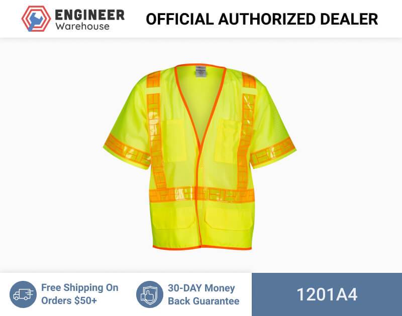 ML Kishigo Class 3 Vests Oralite Mesh Vest – 4XLarge –  Lime – 1201A4 Online now