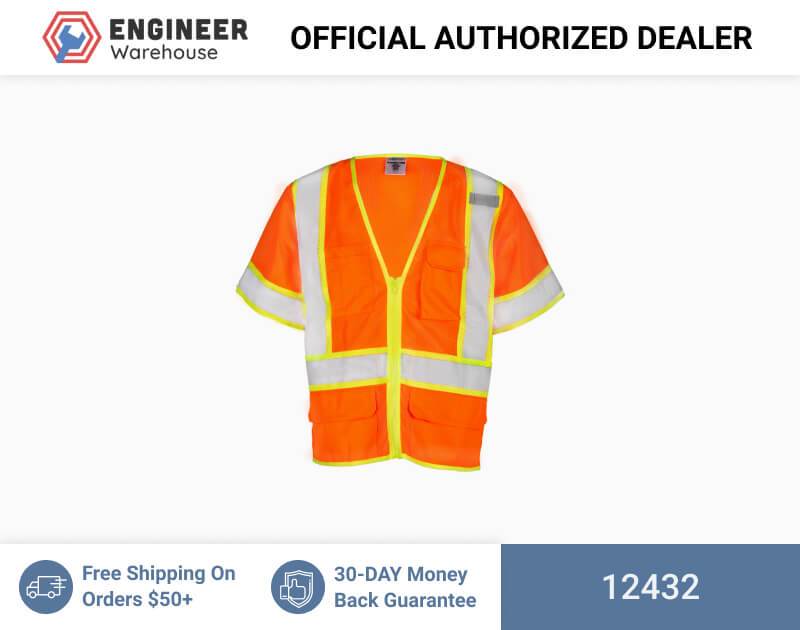 ML Kishigo Class 3 6-Pocket Contrast Mesh Vest 2XLarge (Orange) – 12432 Hot on Sale