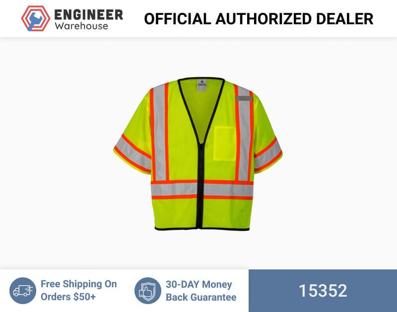ML Kishigo Class 3 Vests Single Pocket Contrasting Mesh Vest – 2XLarge-3XLarge –  Lime – 15652 Online Sale