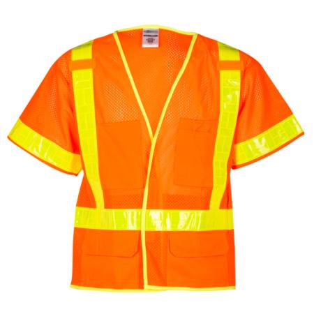 ML Kishigo Class 3 Vests Oralite Mesh Vest – 4XLarge –  Orange – 1202A4 Online