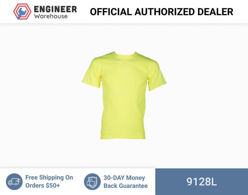 ML Kishigo Non-ANSI T-Shirts 100% Cotton T-Shirt – Short Sleeve – Large –  Lime – 9128L on Sale