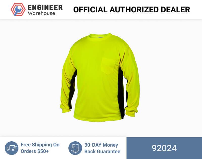 ML Kishigo Non-ANSI T-Shirts Premium Black Series Long Sleeve T-Shirt – 4XLarge –  Lime – 92024 Online