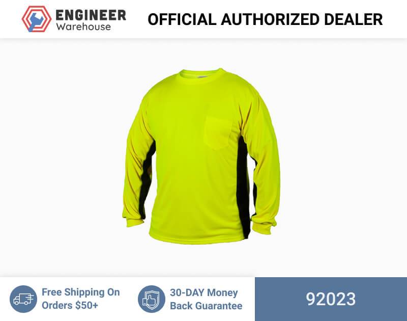 ML Kishigo Non-ANSI T-Shirts Premium Black Series Long Sleeve T-Shirt – 3XLarge –  Lime – 92023 Fashion