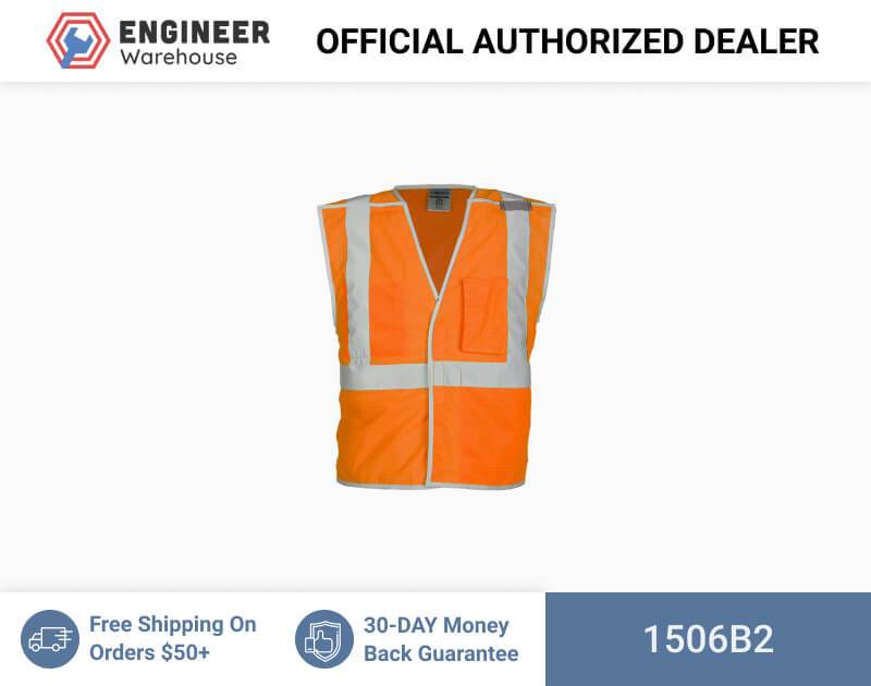 ML Kishigo Premium Brilliant Series Class 2 Breakaway Vest 2XLarge (Orange) – 1506B2 Fashion