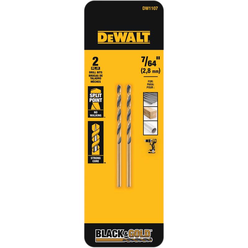 BLK&GLD DRL BT 7/64″ 2PK on Sale