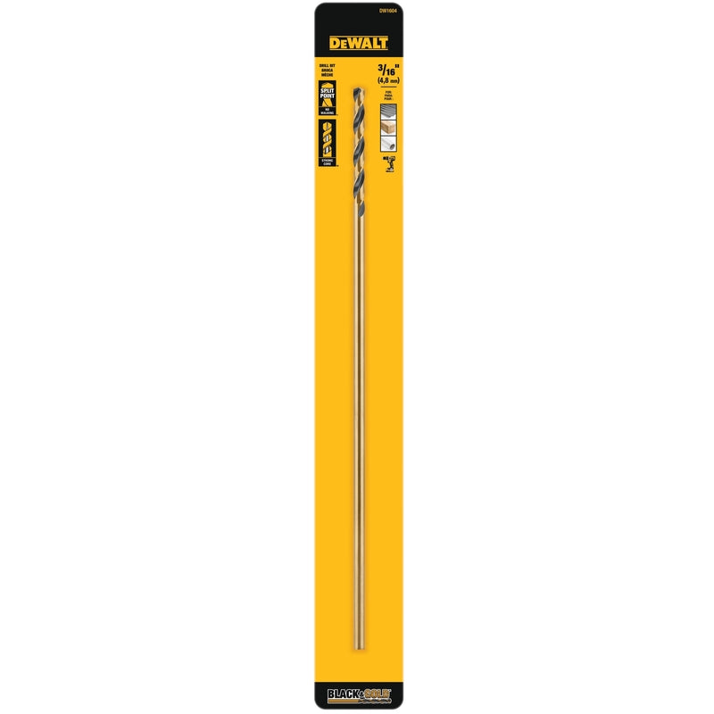 BLK&GLD DRL BIT 3/16X12″ Fashion