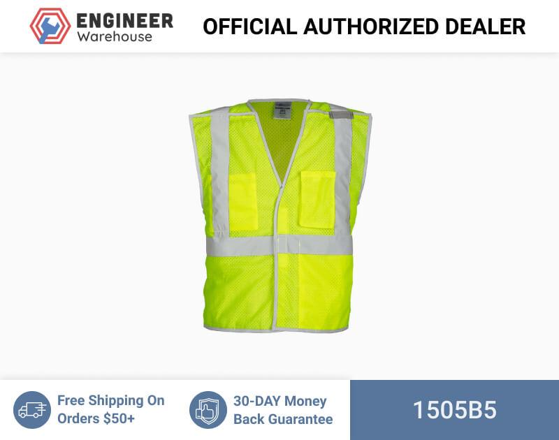 ML Kishigo Premium Brilliant Series Class 2 Breakaway Vest 5XLarge (Lime) – 1505B5 Discount