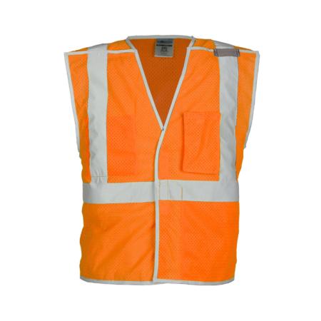 ML Kishigo Premium Brilliant Series Class 2 Breakaway Vest 3XLarge (Orange) – 1506B3 Online now