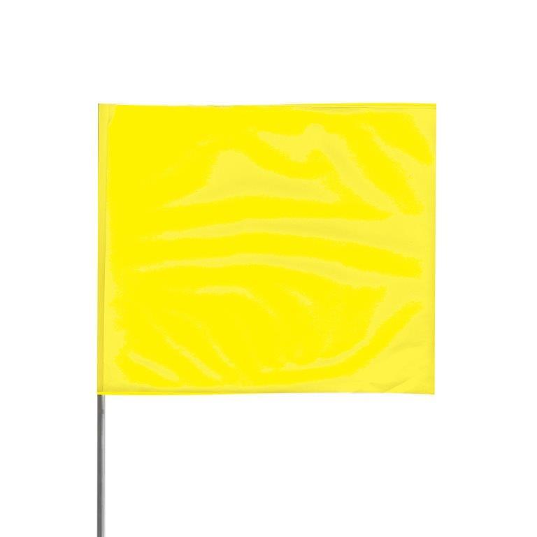 Presco 4″ x 5″ Marking Flag with 18″ Wire Staff (Yellow Glo) – Pack of 1000 – 4518YG Online Sale