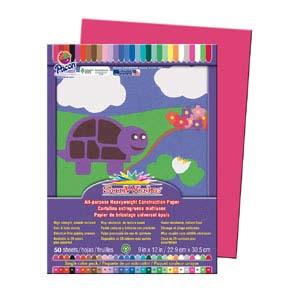 Construction Paper 9×12 Scarlet 50 Sheets Discount