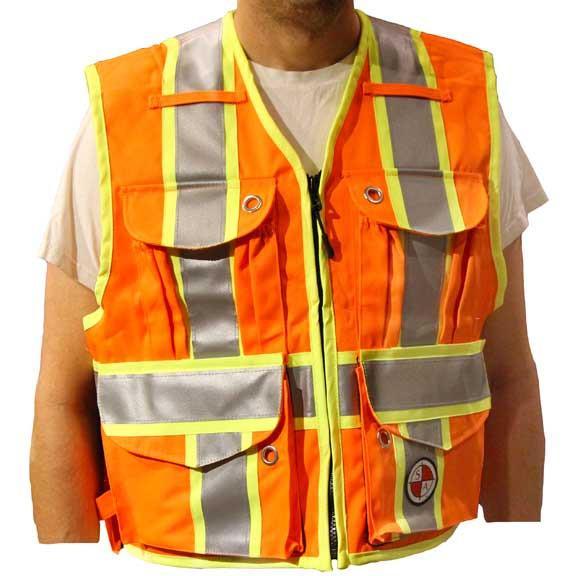Safety Apparel Party Chief Survey Vest Class 2XL (Orange) – PC15X-O 2XL ORANGE Online Sale