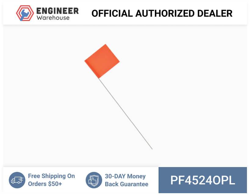 Smi-Carr – PVC Flag 4x5x24 1000 Orange – PF4524OPL on Sale