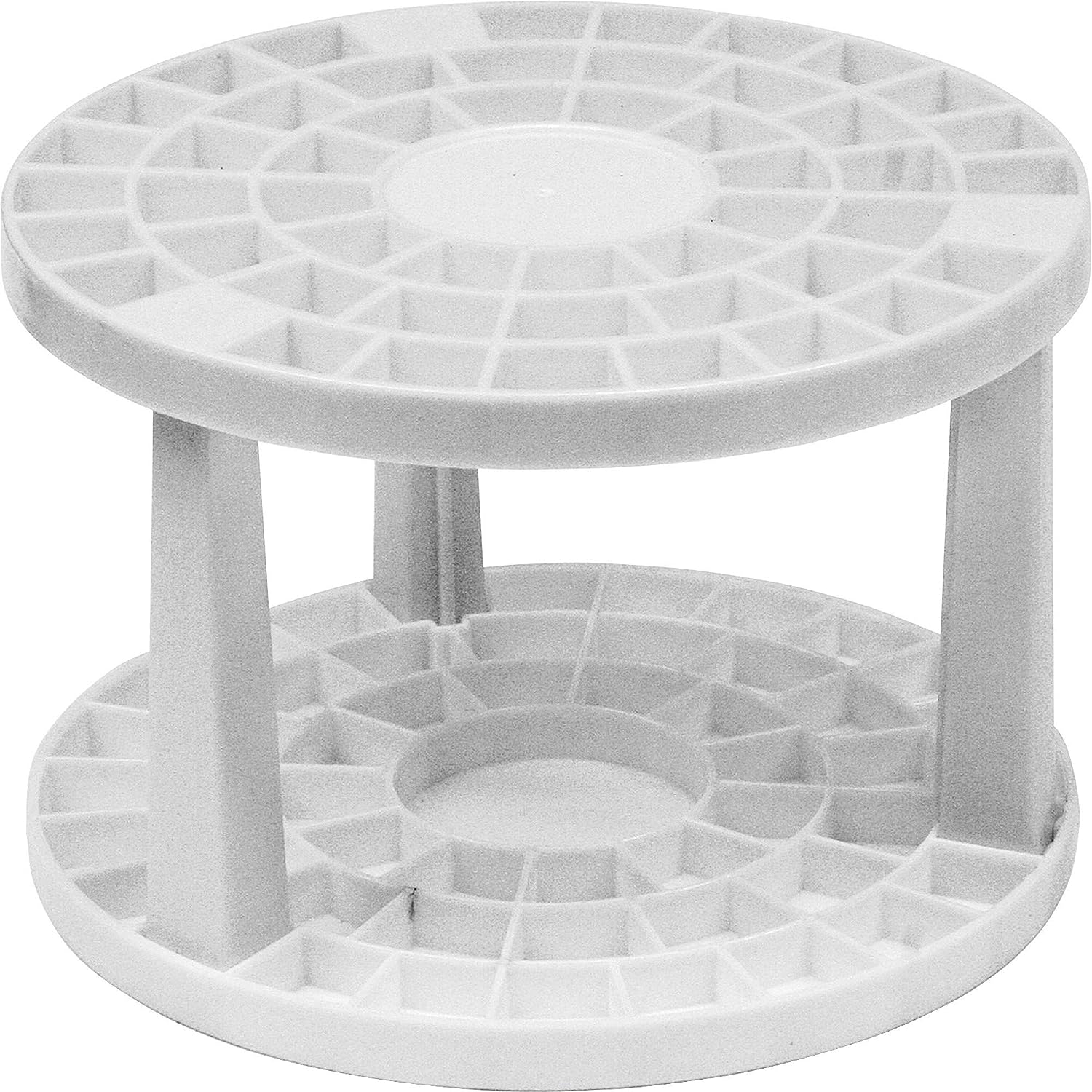 Creativity Street Paint Brush Holder, 2 Tier 49 Compartment Brush Caddy, White/Plastic, 5-3/4″ Diameter on Sale