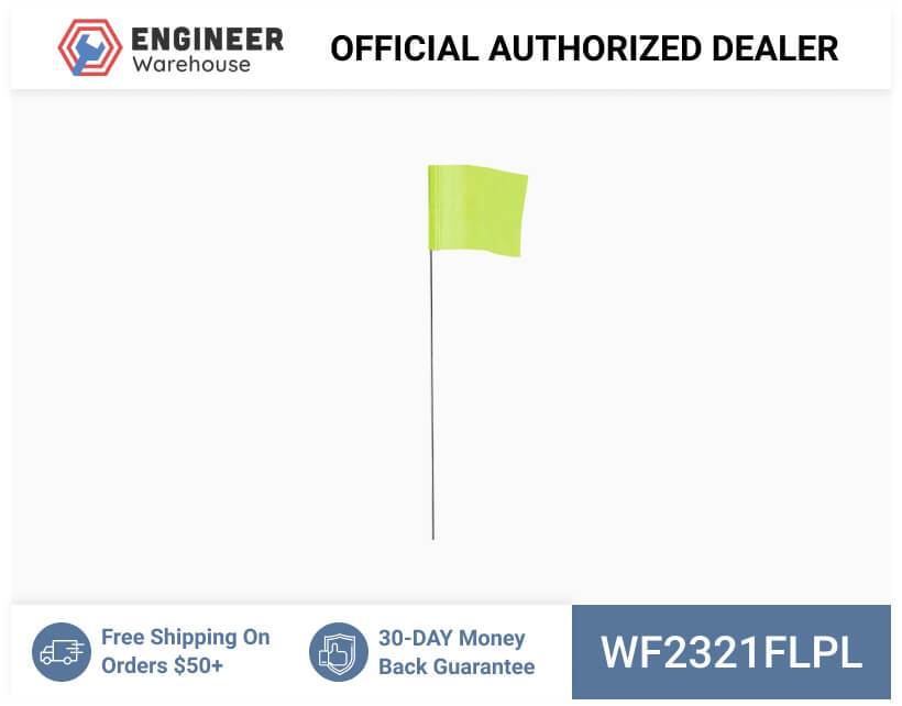 Smi-Carr – Wire Flag 2.5×3.5×21 1000 Flo Lime – WF2321FLPL Supply