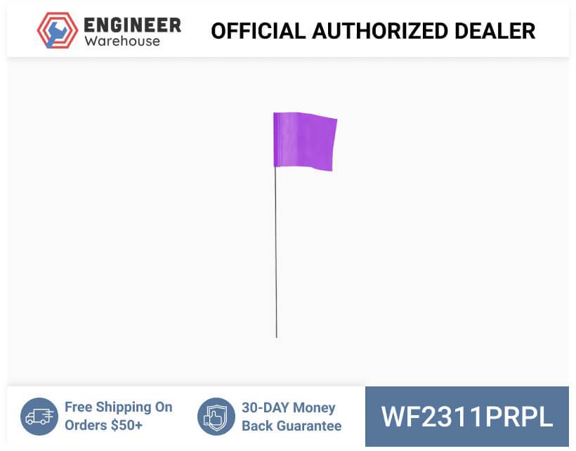 Smi-Carr – Wire Flag 2.5×3.5×11.5 1000 Purple – WF2311PRPL Supply