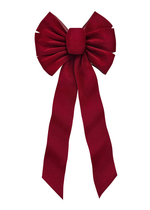 BOW VELVET BURGUNDY 22″ Supply