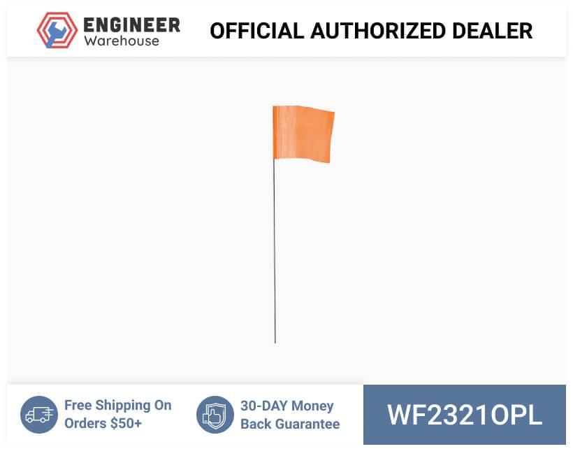 Smi-Carr – Wire Flag 2.5×3.5×21 1000 Orange – WF2321OPL Supply