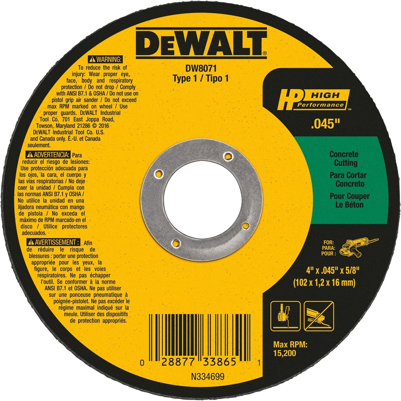 CUT OFF WHEEL 4″X5/8″ Fashion