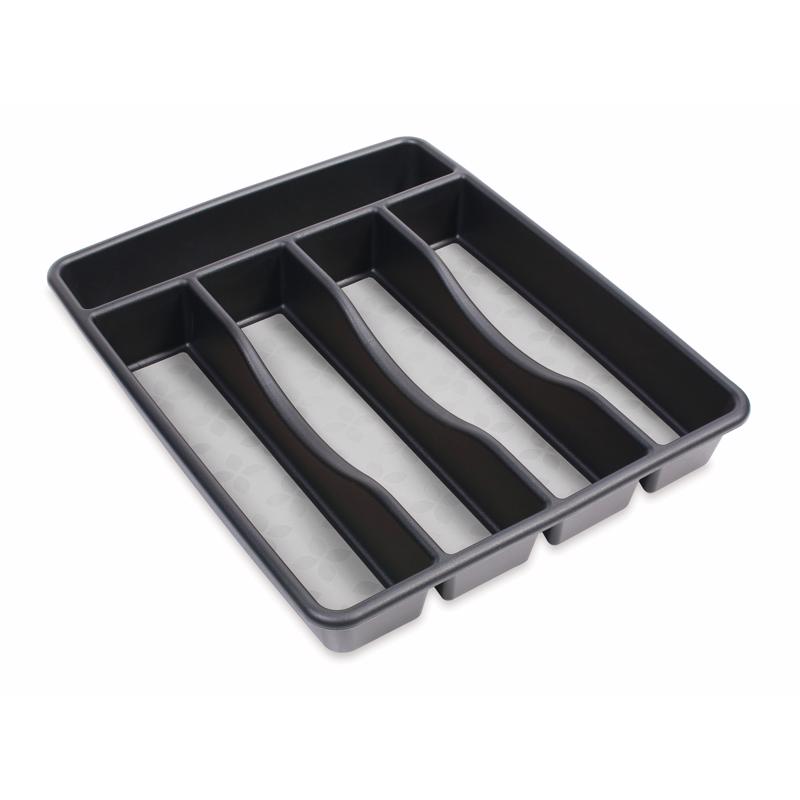 CUTLERY TRAY PLASTIC BLK Hot on Sale