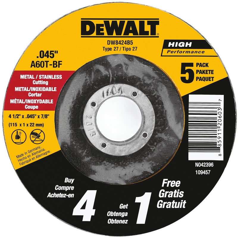 CUT OFF WHEEL 4-1/2″ 5PC Online