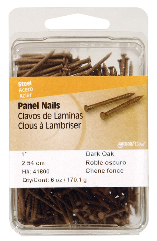 DARK OAK PNL NAIL 1″ 6OZ Online now