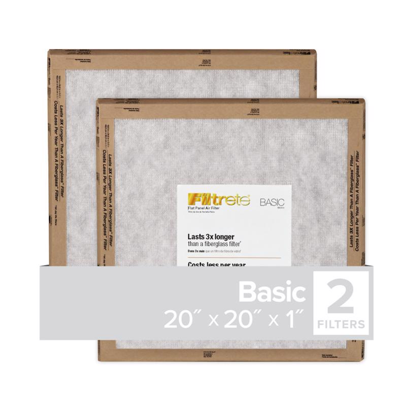 FLTR FLT PNL 20X20X1″2PK Online now