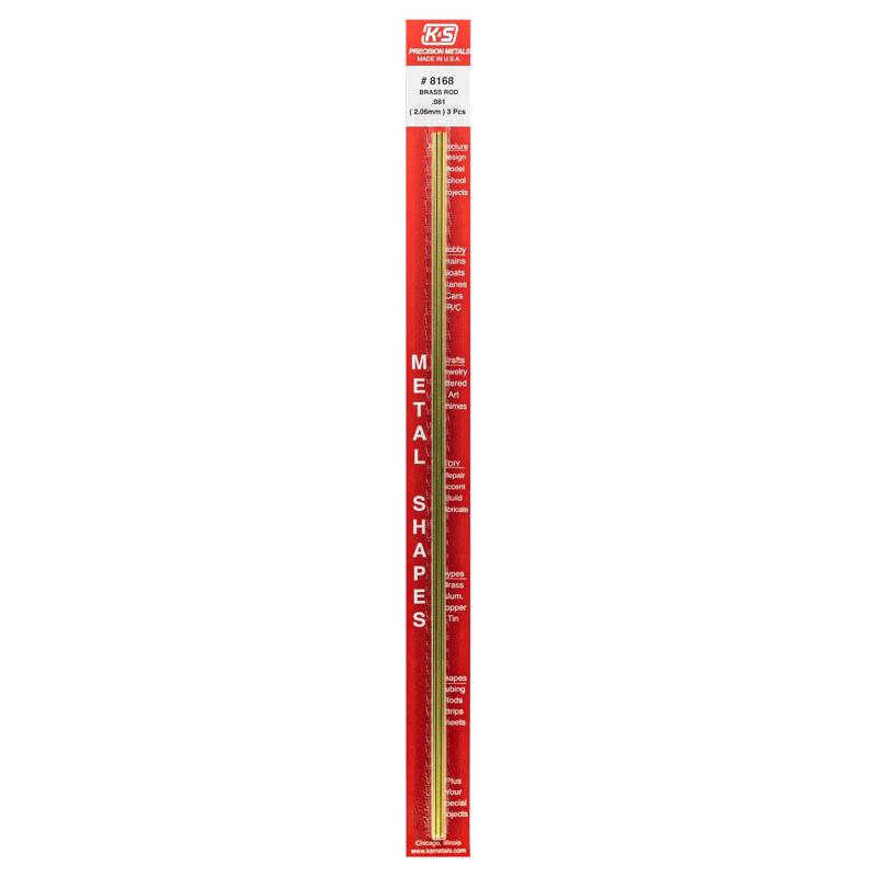 BRASS ROD 0.081X12″ 3PK Online Sale