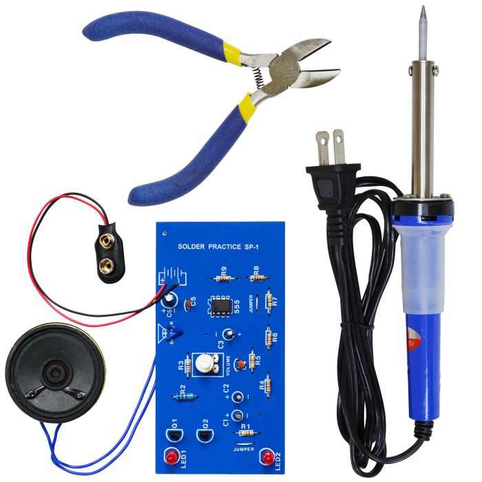 Elenco Solder Practice Kit with Iron & Cutters Discount