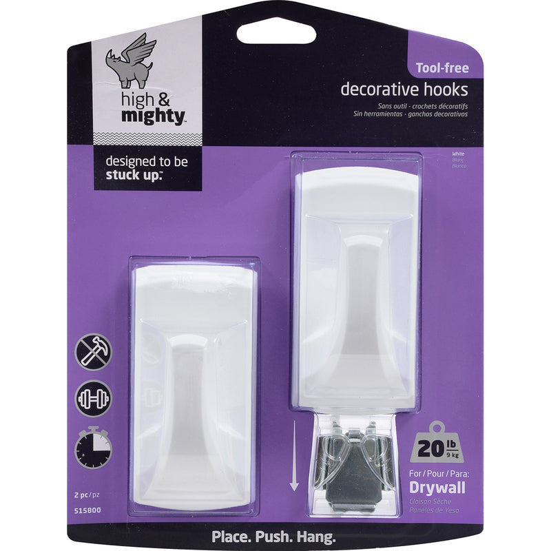 DEC HOOK REC WHT 2PK Online Sale