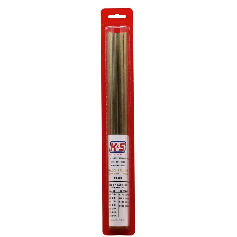 BRASS TUBE RECT/SQU 11PK on Sale