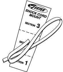 Estes Shock Cords and Mount Pack – Includes two 1/8″x18″ and one 1/4″x36″ Shock Cords and Four Mounts (2278) Supply