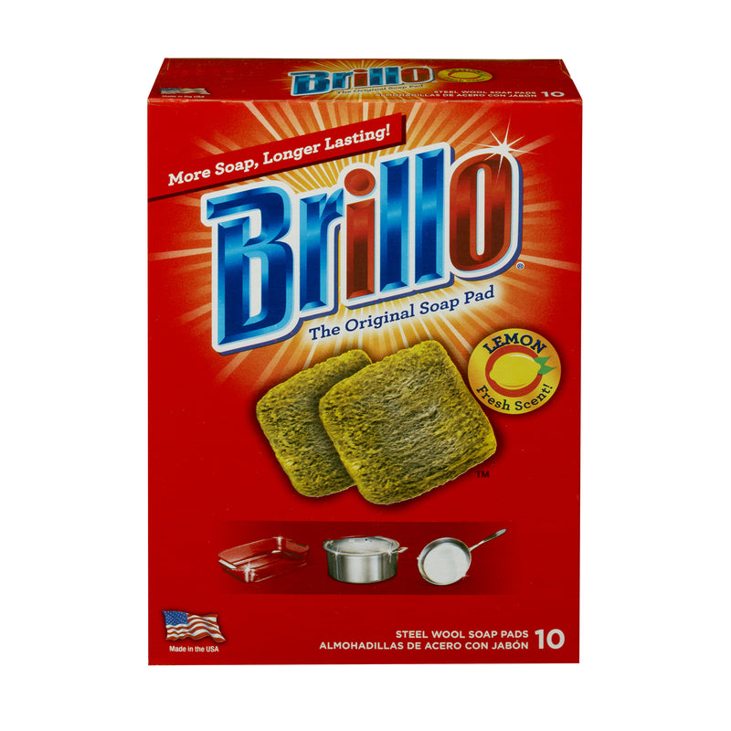 BRILLO WL PAD LEMN 10CT Online Sale