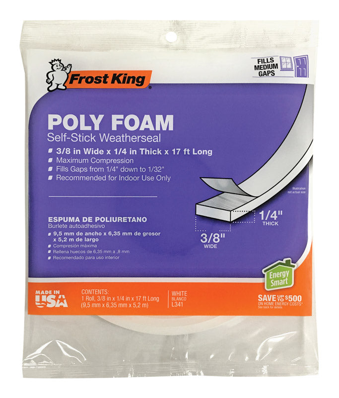 FOAM TAPE 3/8″X1/4″X17′ on Sale