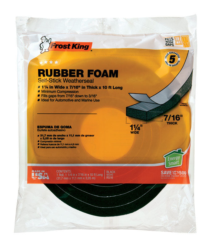 FOAM TAPE RBBR 10’X7/16″ Sale